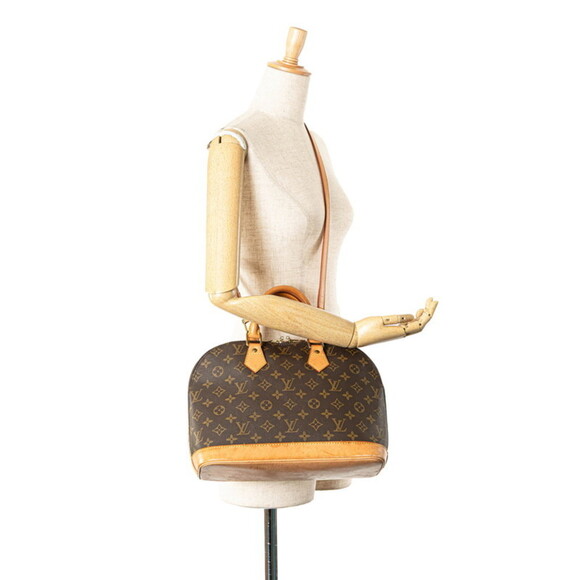 LOUIS VUITTON Brown Monogram Leather Alma PM Shoulder Bag - Picture 12 of 12